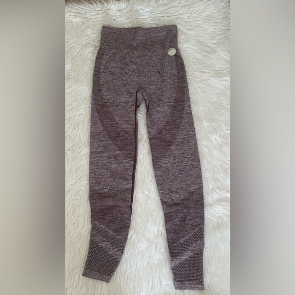 NWT PINK VS SEAMLESS HIGH WAIST FULL LENGHT WORKOUT LEGGINGS - Picture 3 of 7